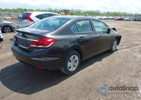 2014 Honda Civic Lx z USA, uszkodzony, nr VIN 2HGFB2F57EH544194